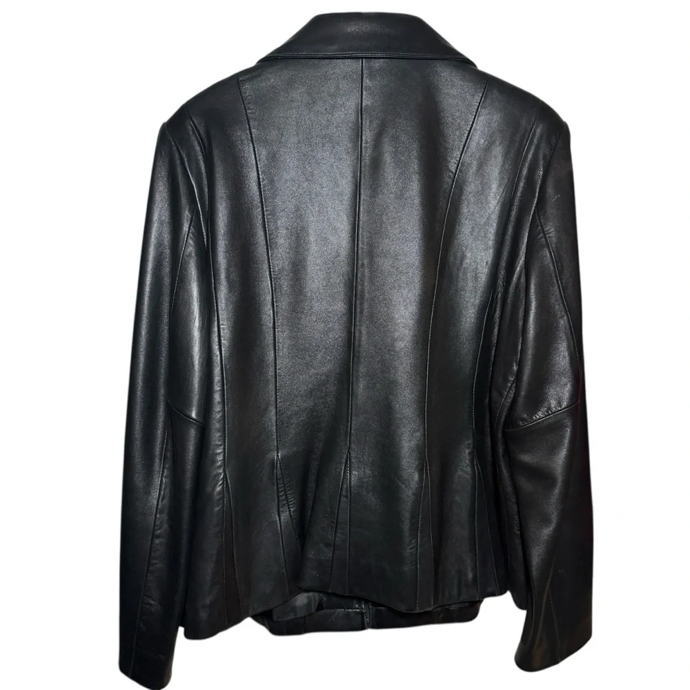 Jones New York Leather Jacket Y2K - Picture 2 of 6